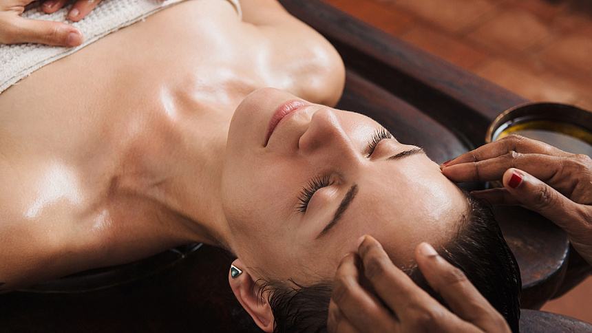 массажс маслом фото