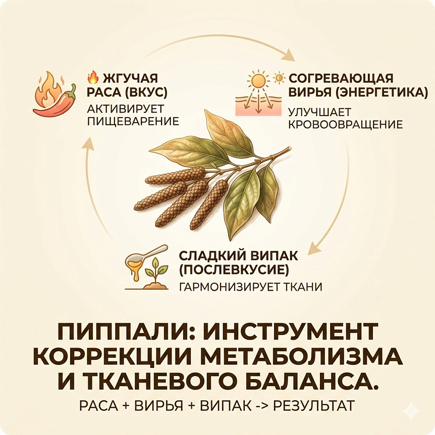 Пиппали (длинный перец) в аюрведе: от пищеварения до духовной практики
