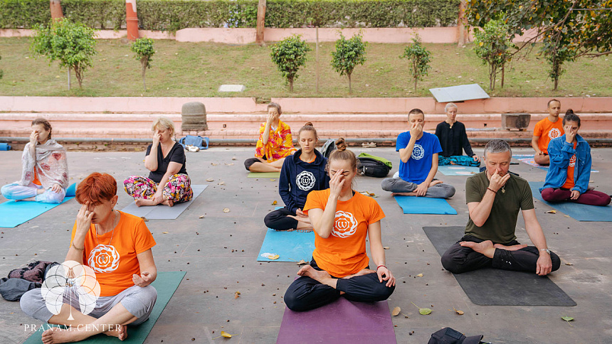 групповая пранаяма фото