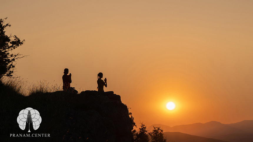 намасте на расвете фото