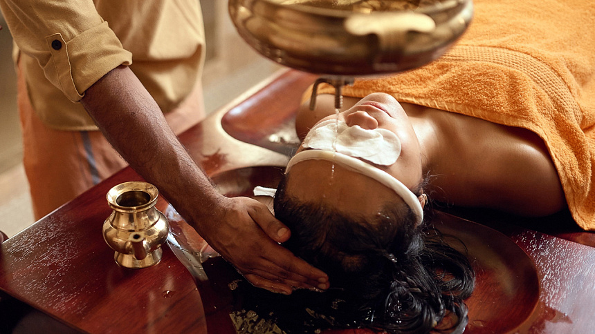 Массаж для головы фото