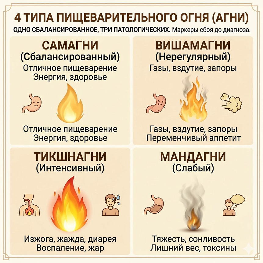 четыре состояния агни