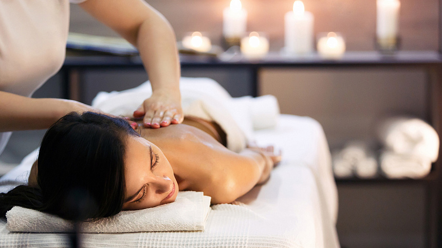 массаж с маслами фото