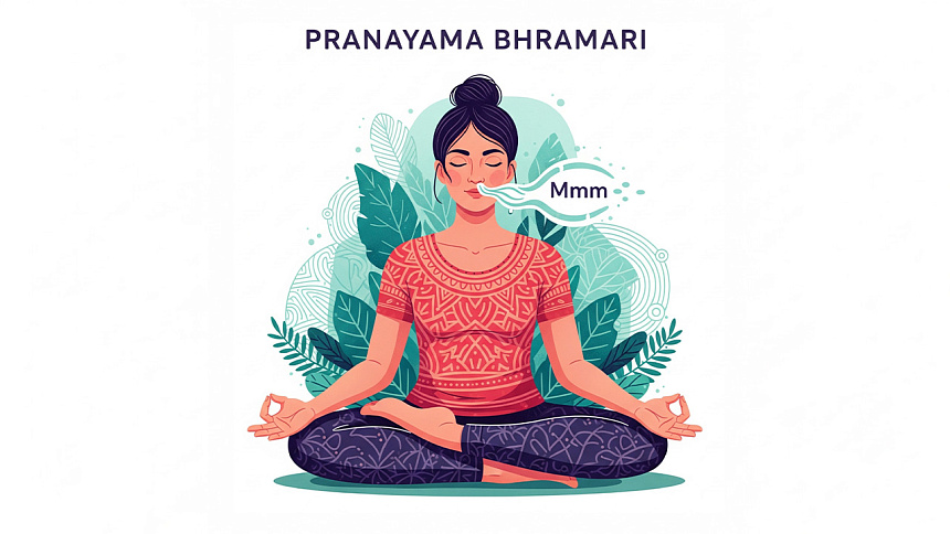 девушка в медитации фото